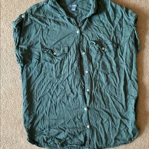 aerie button up short sleeves